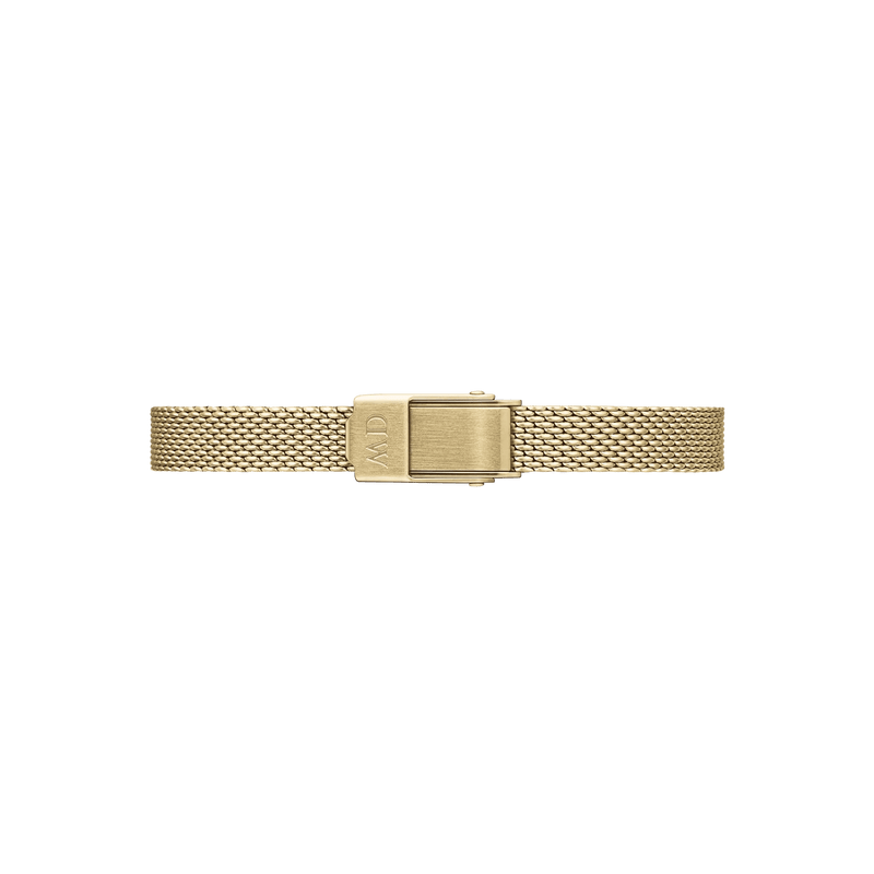 Daniel Wellington Quadro Mini Evergold Onyx analog damklocka med svart urtavla och armband i rostfritt stål