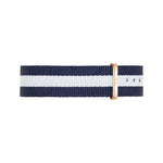 Daniel Wellington Classic Glasgow Rose Gold DW00100004 analog unisexklocka med vit urtavla och armband i läder