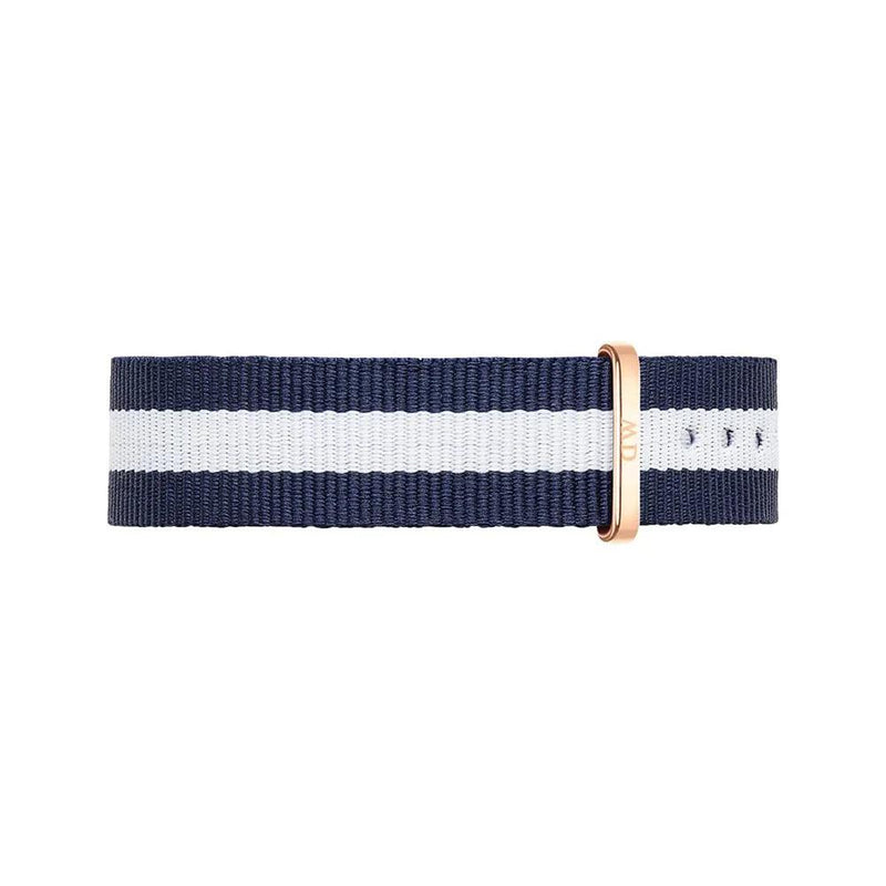 Daniel Wellington Classic Glasgow Rose Gold DW00100004 analog unisexklocka med vit urtavla och armband i läder