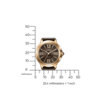 Citizen Ceci EM1163-09X analog damklocka med brun urtavla och armband i läder