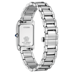 Citizen L Eco-Drive EW5620-55A analog damklocka med silver urtavla och armband i rostfritt stål