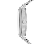 Fossil Machine FS6014 analog herrklocka med rött urtavla och armband i rostfritt stål