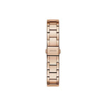 Guess Charlotte GW0767L3 analog damklocka med vit urtavla och armband i rostfritt stål