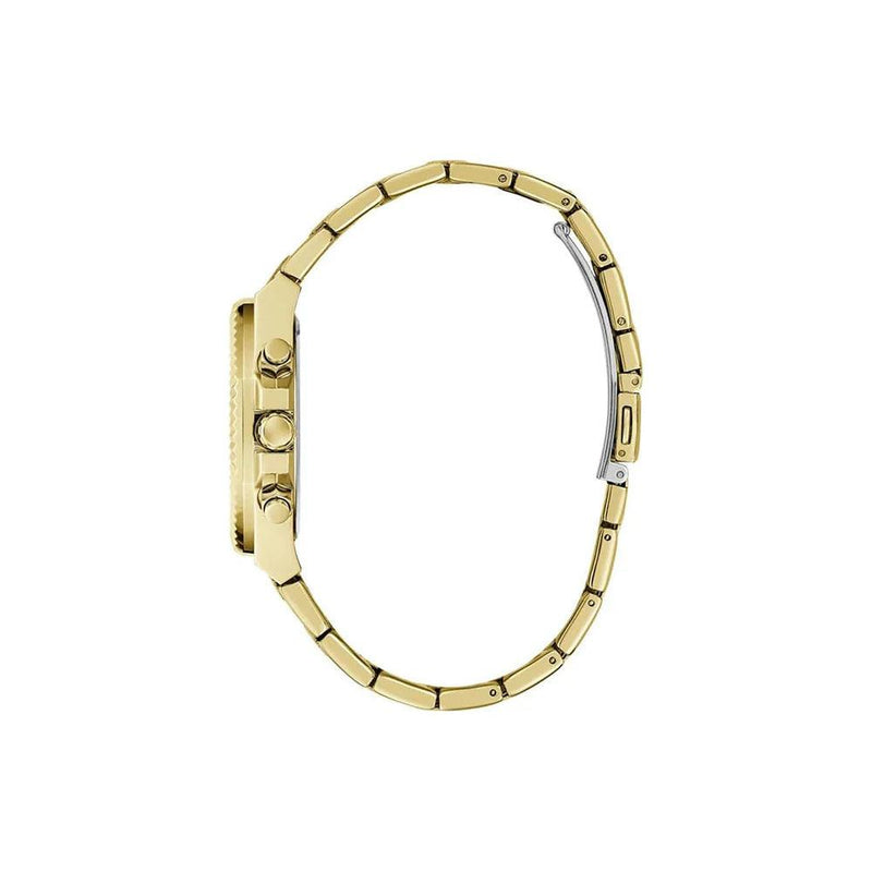 Guess Dress Equality GW0769L2 analog damklocka med guld urtavla och armband i rostfritt stål