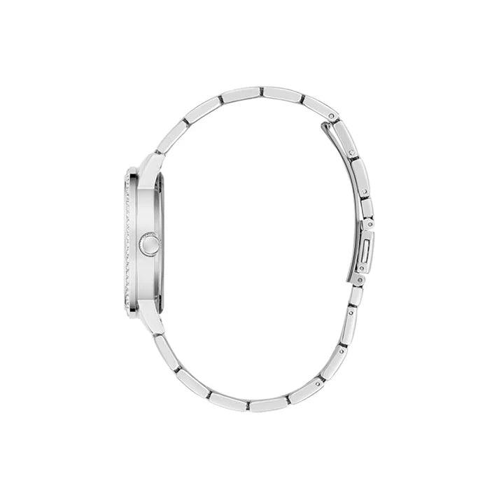 Guess Trend Petal GW0747L1 analog damklocka med silver urtavla och armband i rostfritt stål