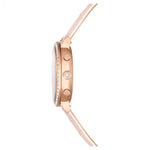 Swarovski Matrix tennis chrono 5698300 analog damklocka med rosa urtavla och armband i skinn