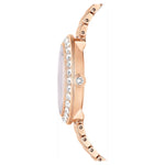 Swarovski Matrix tennis 7-link 5672981 analog damklocka med roséguld urtavla och armband i rostfritt stål