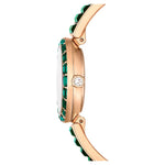 Swarovski Matrix bangle 5690808 analog damklocka med grön urtavla och armband i rostfritt stål