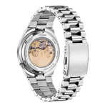 Citizen TSUYOSA Automatic NJ0151-88X analog herrklocka med blå urtavla och armband i rostfritt stål