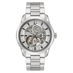 Bulova Sutton 96A267 analog herrklocka med silver urtavla och armband i rostfritt stål