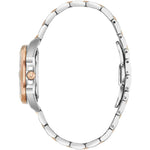 Bulova Marine Star Diamond 98R234 analog damklocka med vit urtavla och armband i rostfritt stål