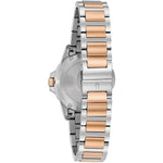 Bulova Marine Star Diamond 98R234 analog damklocka med vit urtavla och armband i rostfritt stål