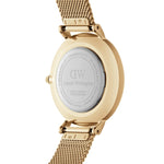 Daniel Wellington Classic Petite DW00100347 analog damklocka med svart urtavla och armband i rostfritt stål