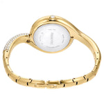 Swarovski Dextera asymmetric 5708030 analog damklocka med guld urtavla och armband i rostfritt stål