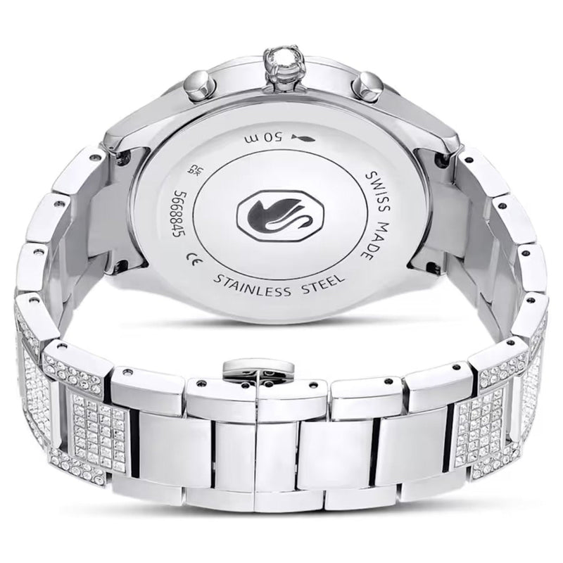 Swarovski Dextera lux 5668845 analog damklocka med silver urtavla och armband i rostfritt stål