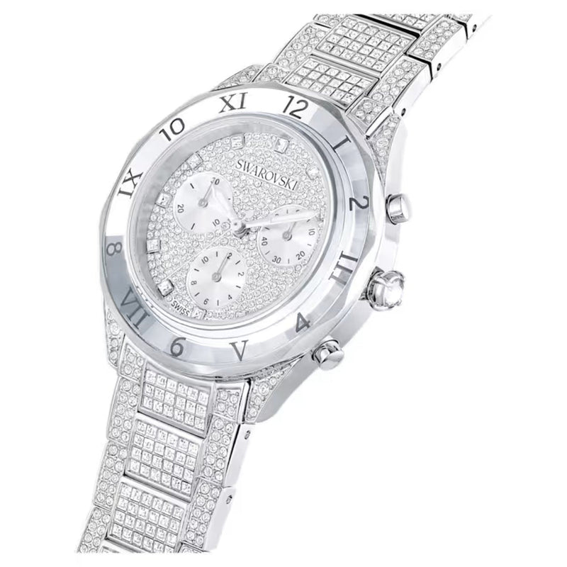 Swarovski Dextera lux 5668845 analog damklocka med silver urtavla och armband i rostfritt stål