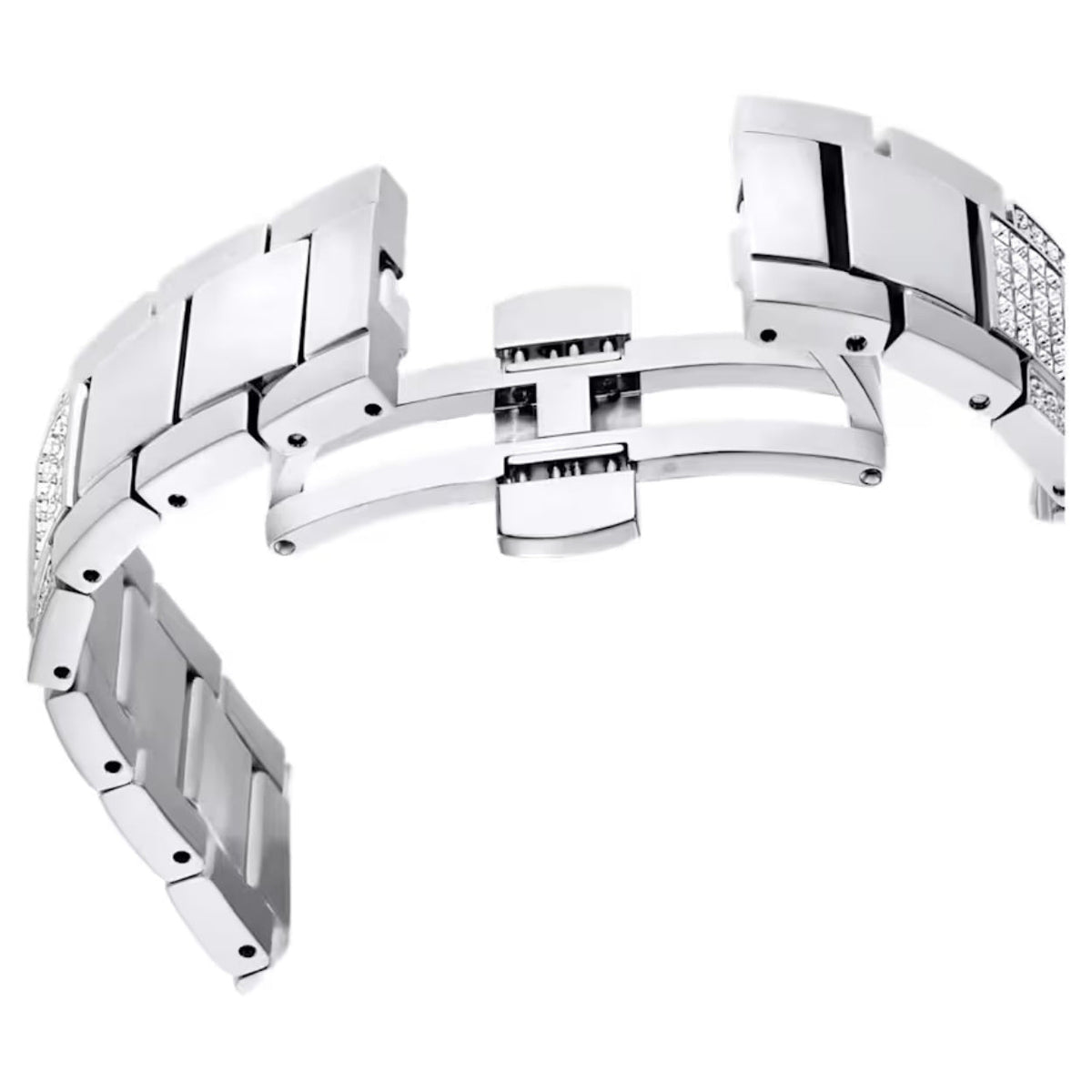 Swarovski Dextera lux 5668845 analog damklocka med silver urtavla och armband i rostfritt stål
