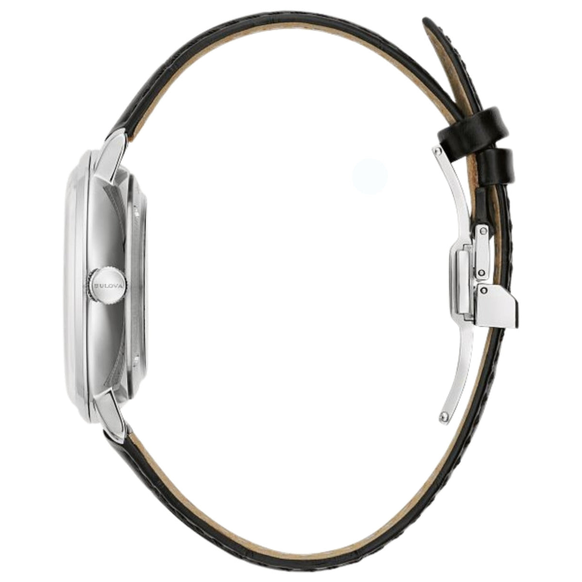 Bulova Rat Pack 96B406 analog herrklocka med flerfärgad urtavla och armband i läder