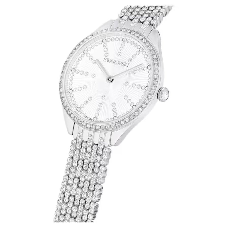 Swarovski Attract 5644062 analog damklocka med silver urtavla och armband i rostfritt stål