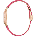 Bulova  Rubaiyat 97R103 analog damklocka med rosa urtavla och armband i läder