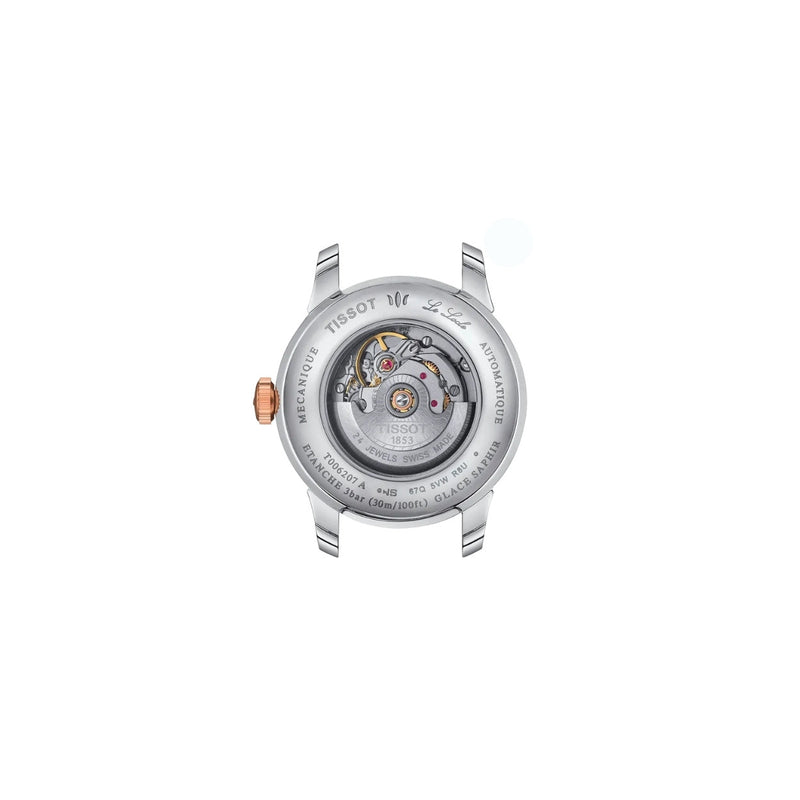 Tissot  Le Locle T006.207.22.036.00 analog damklocka med silver urtavla och armband i rostfritt stål