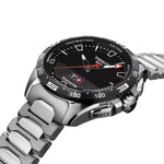 Tissot T-Touch Connect Solar T121.420.44.051.00 analog herrklocka med svart urtavla och armband i titan