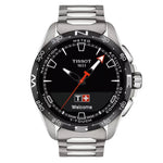 Tissot T-Touch Connect Solar T121.420.44.051.00 analog herrklocka med svart urtavla och armband i titan