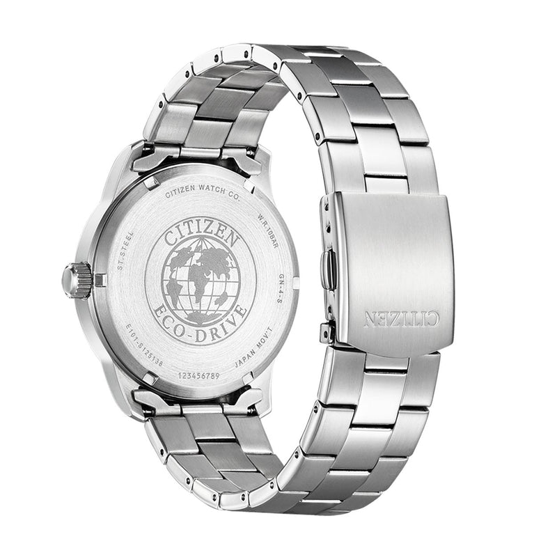 Citizen Classic Eco-Drive BM8550-81AC analog herrklocka med vit urtavla och armband i rostfritt stål