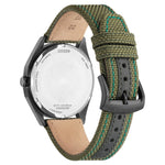 Citizen Active Sport BM7635-01X analog herrklocka med grön urtavla och armband i nylon