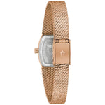 Bulova Classic Goddess of Time 97L185 analog damklocka med brun urtavla och armband i rostfritt stål