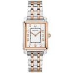 Bulova Sutton 98L328 analog damklocka med vit urtavla och armband i rostfritt stål