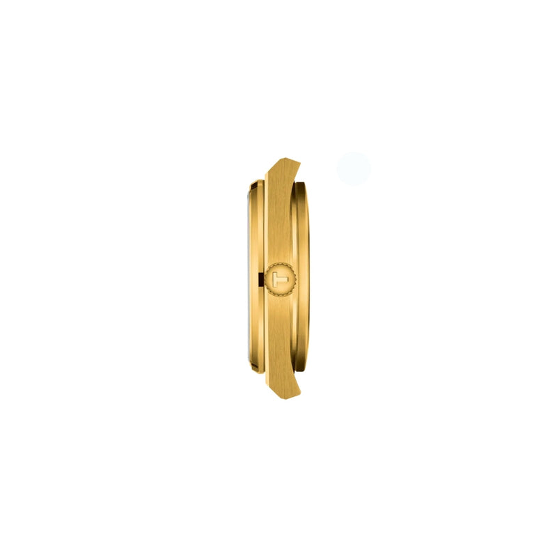 Tissot PRX T137.210.33.021.00 analog damklocka med guld urtavla och armband i rostfritt stål