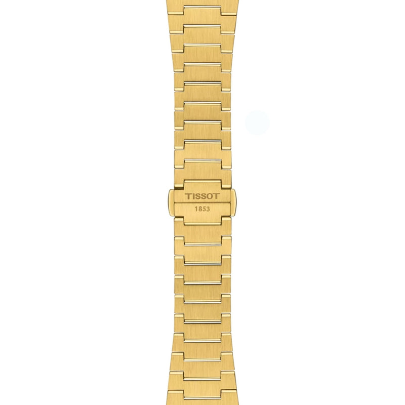 Tissot PRX T137.210.33.021.00 analog damklocka med guld urtavla och armband i rostfritt stål
