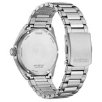 Citizen Sport Solar Power AW1571-76L analog herrklocka med blå urtavla och armband i rostfritt stål