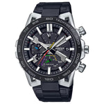 Casio Edifice EQB-2000DC-1AER analog herrklocka med svart urtavla och armband i rostfritt stål