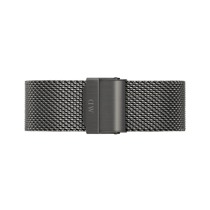 Daniel Wellington Classic Mesh DW00100630 analog herrklocka med grå urtavla och armband i rostfritt stål