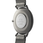 Daniel Wellington Classic Mesh DW00100630 analog herrklocka med grå urtavla och armband i rostfritt stål