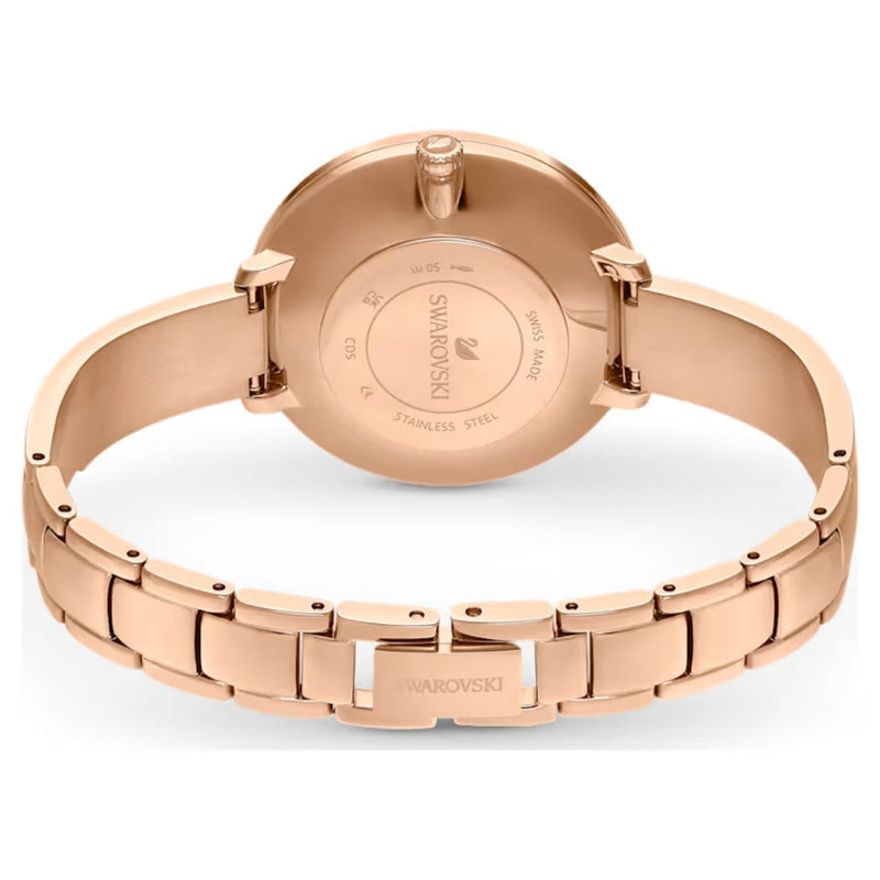 Swarovski Crystalline Deligh 5642221 analog damklocka med vit urtavla och armband i rostfritt stål