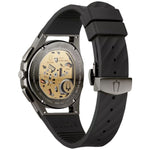 Bulova CURV 98A162 analog herrklocka med svart urtavla och armband i gummi