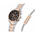 Maserati ATTRAZIONE SET R8853151003 analog herrklocka med svart urtavla och armband i rostfritt stål