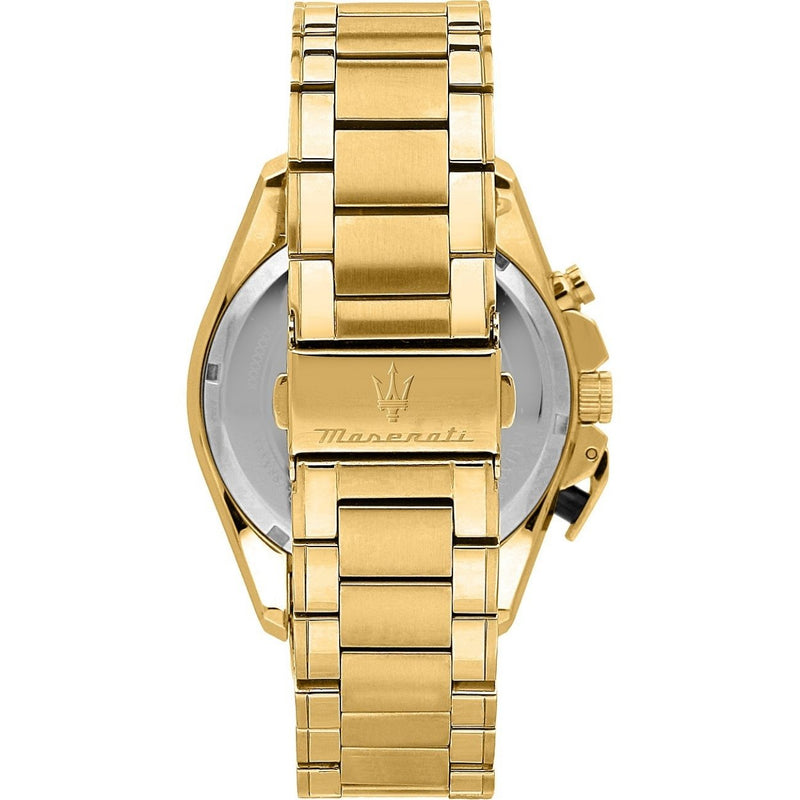 Maserati Traguardo R8873612058 analog herrklocka med svart urtavla och armband i rostfritt stål