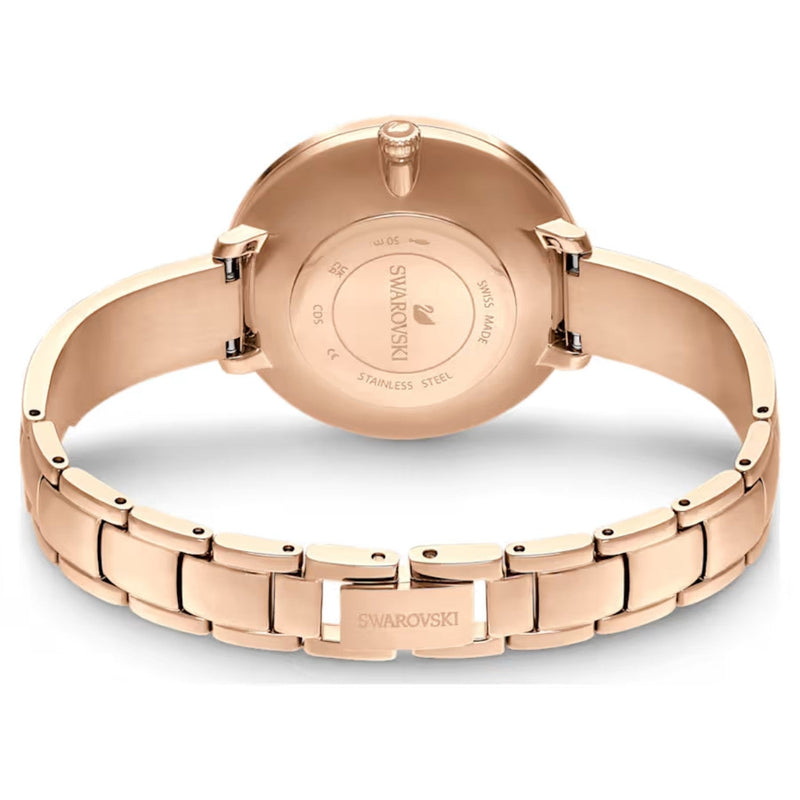 Swarovski Crystalline delight 5642218 analog damklocka med roséguld urtavla och armband i rostfritt stål