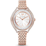Swarovski Crystalline aura 5519459 analog damklocka med vit urtavla och armband i rostfritt stål