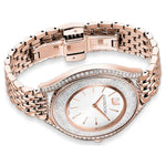 Swarovski Crystalline aura 5519459 analog damklocka med vit urtavla och armband i rostfritt stål