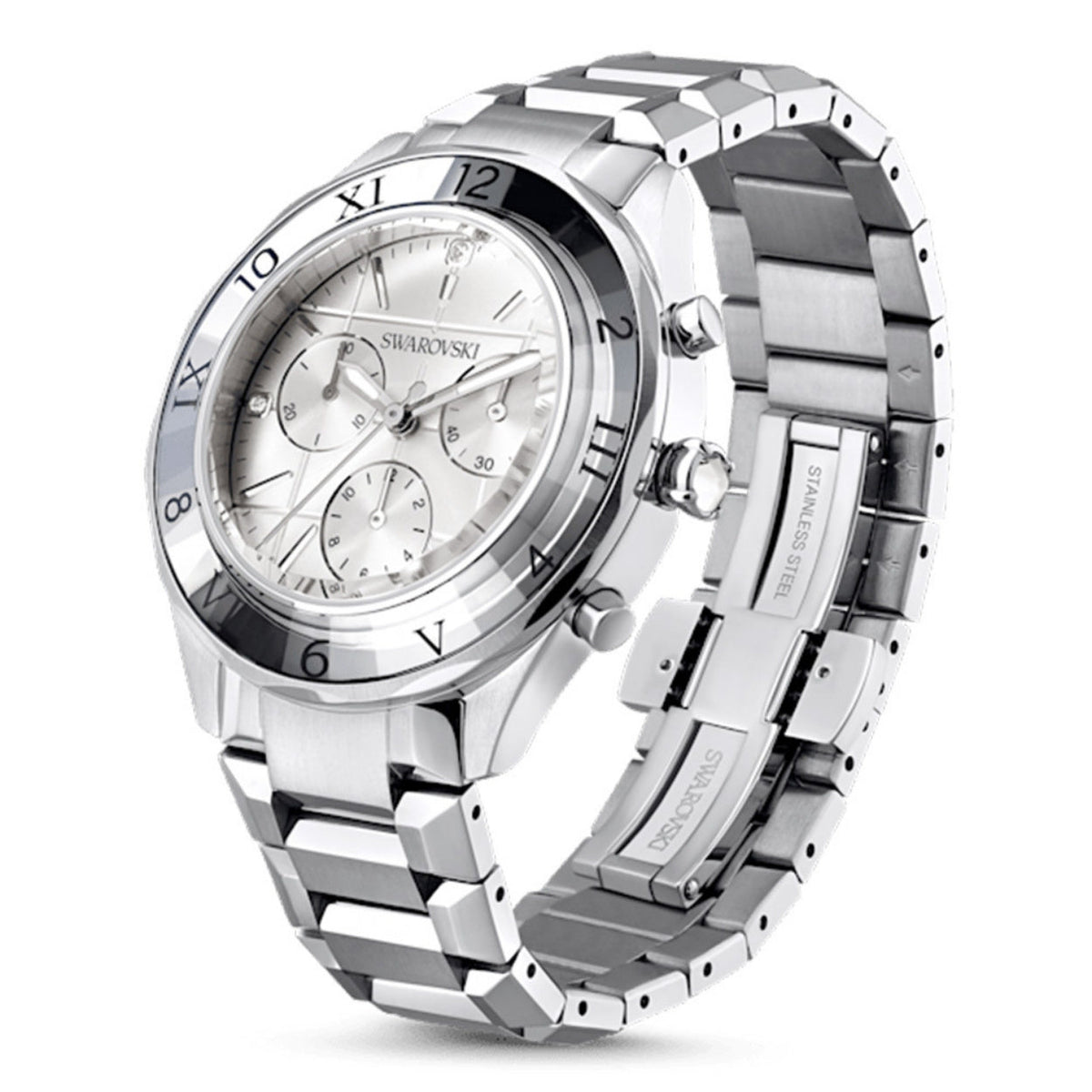 Swarovski Dextera 5641297 analog damklocka med silver urtavla och armband i rostfritt stål