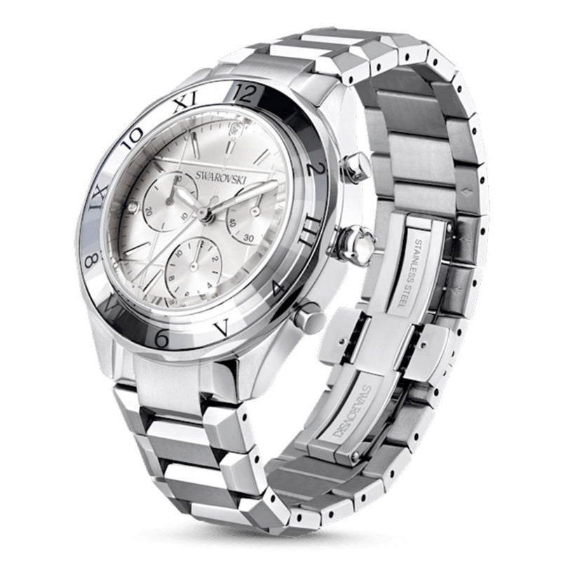 Swarovski Dextera 5641297 analog damklocka med silver urtavla och armband i rostfritt stål
