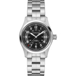 Hamilton Khaki Field Auto H70455133 analog herrklocka med svart urtavla och armband i rostfritt stål