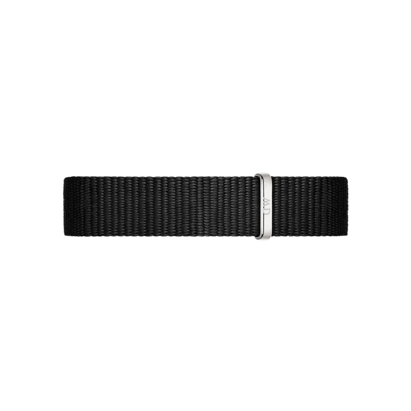 Daniel Wellington Classic Petite DW00100216 analog damklocka med svart urtavla och armband i textil