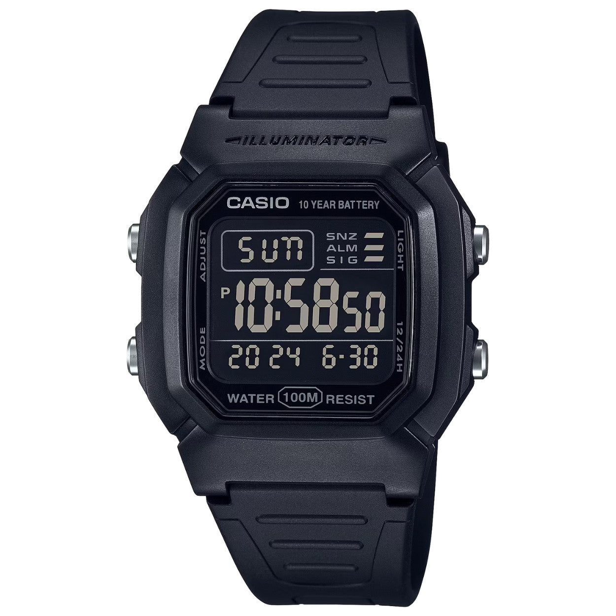 Casio Timeless W-800H-1BVES från  Casio – Märkesklocka hos Kronura