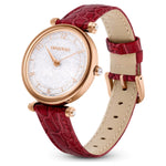 Swarovski Crystalline Wonder 5656905 analog damklocka med vit urtavla och armband i skinn